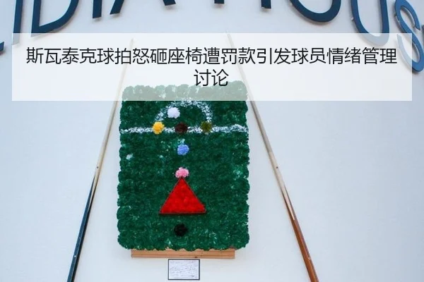斯瓦泰克球拍怒砸座椅遭罚款引发球员情绪管理讨论